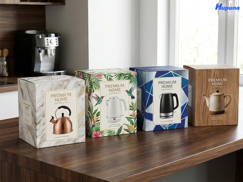 Hupuna chuyên sản xuất và in thùng carton đựng ấm siêu tốc uy tín