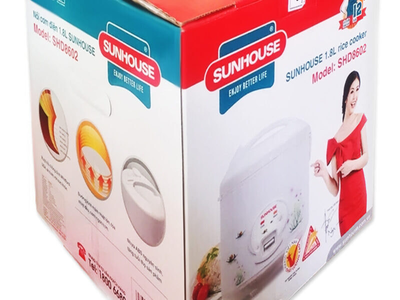 Hupuna địa chỉ sản xuất hộp carton đựng nồi cơm điện chất lượng, giá tốt