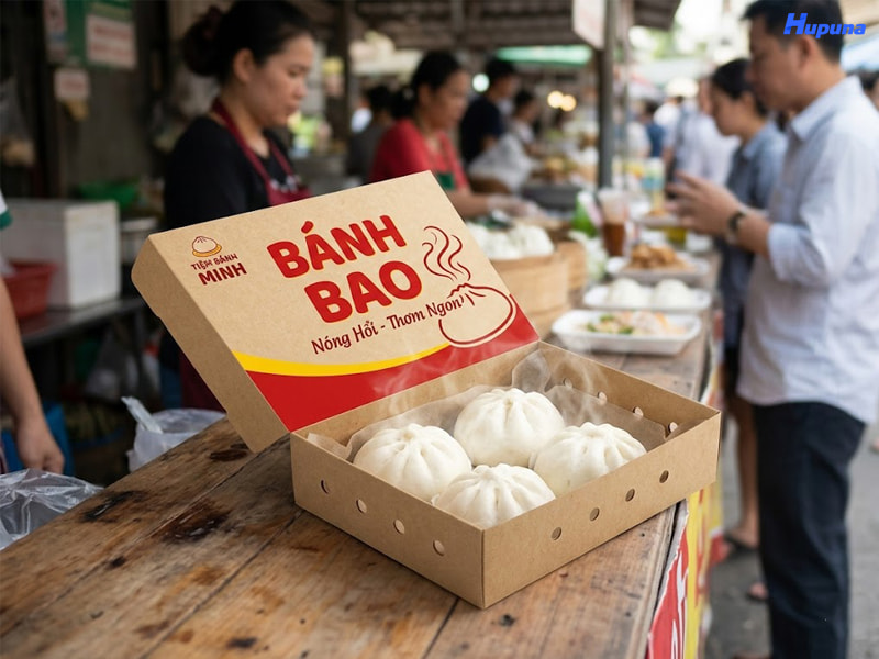 Nên dùng hộp giấy đựng bánh bao thay vì túi nilon