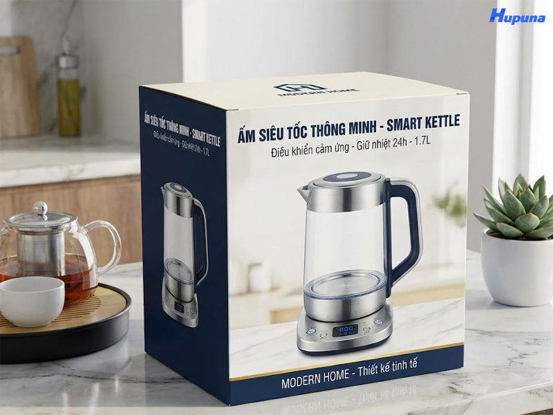 Quy trình sản xuất và in thùng carton đựng ấm siêu tốc tại Hupuna