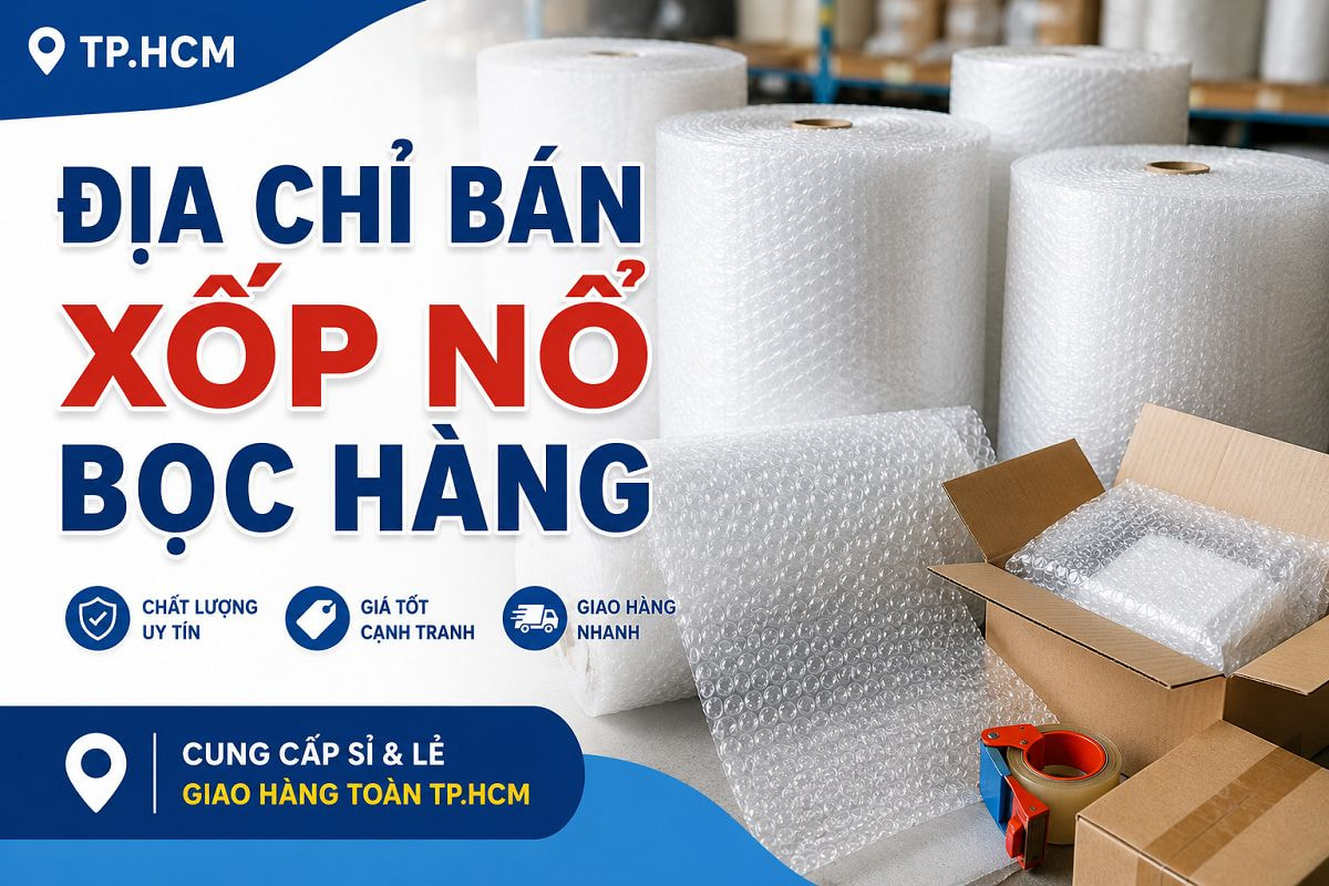 Địa chỉ bán xốp nổ bọc hàng TPHCM uy tín, chất lượng