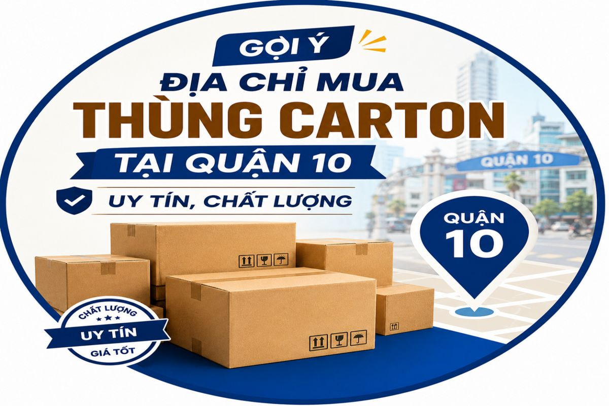 Gợi ý địa chỉ mua thùng carton tại Quận 10 uy tín, chất lượng