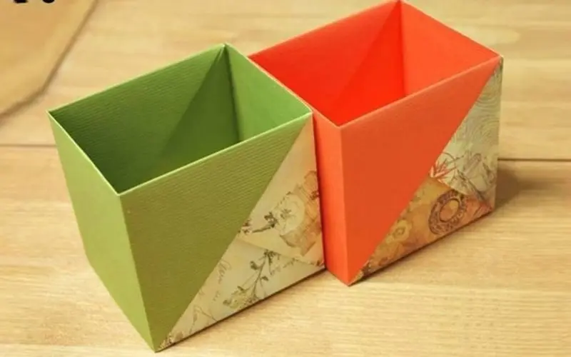 làm đồ tái chế từ thùng carton, làm thùng rác bằng bìa carton, sản phẩm tái chế từ bìa carton