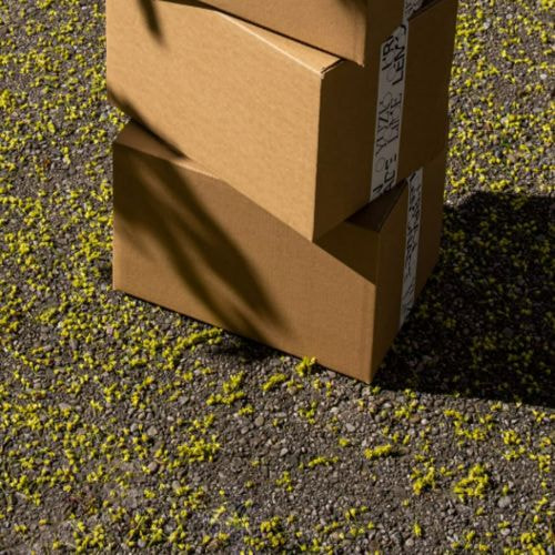 Hộp carton 28x11x8cm nắp đối, 3 lớp, sóng B, mặt nâu đáy mộc