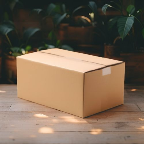 Hộp carton 28x20x8cm nắp đối, 3 lớp, sóng B, mặt nâu đáy mộc