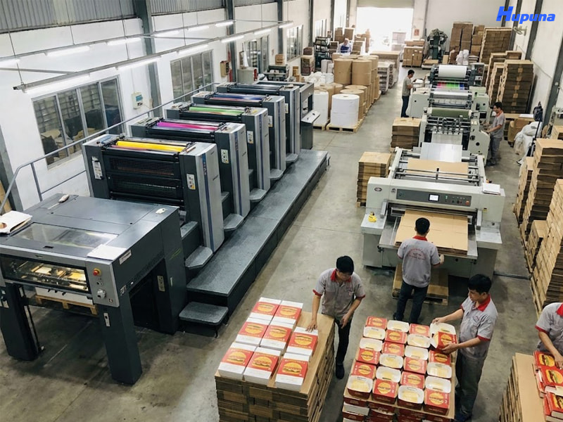 Hupuna cung cấp dịch vụ in hộp giấy đựng đồ ăn uy tín, giá tốt