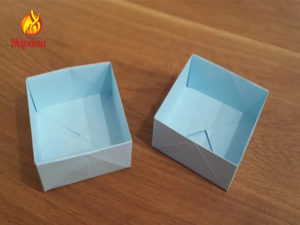 gấp hộp đựng rác bằng giấy, gấp hộp có nắp bằng giấy, gấp hộp có ngăn kéo bằng giấy, gấp hộp hình vuông bằng giấy, gấp hộp hình chữ nhật bằng giấy
