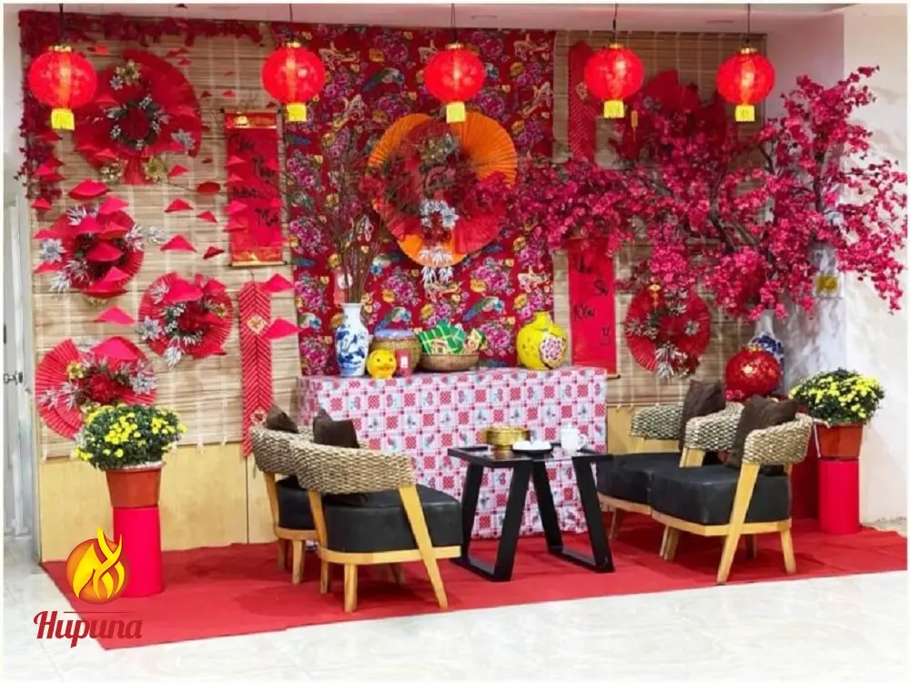 Trang trí Tết văn phòng bằng tiểu cảnh