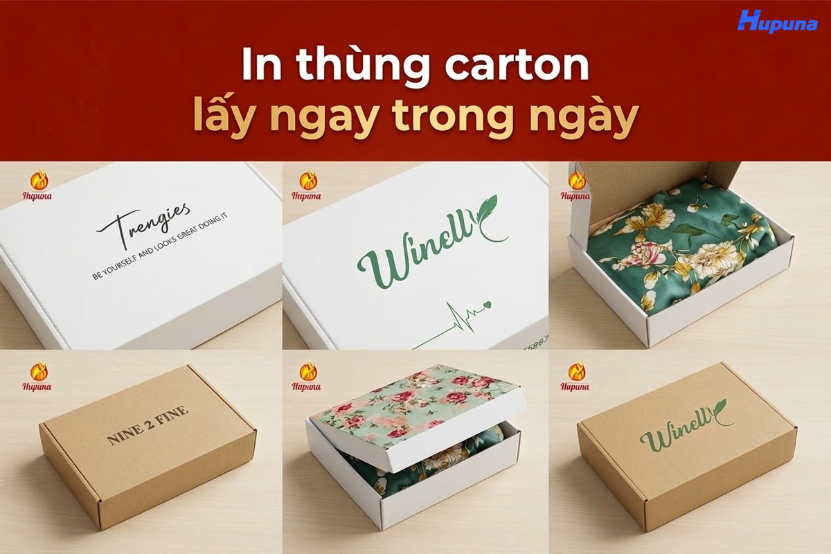 In thùng carton lấy ngay trong ngày