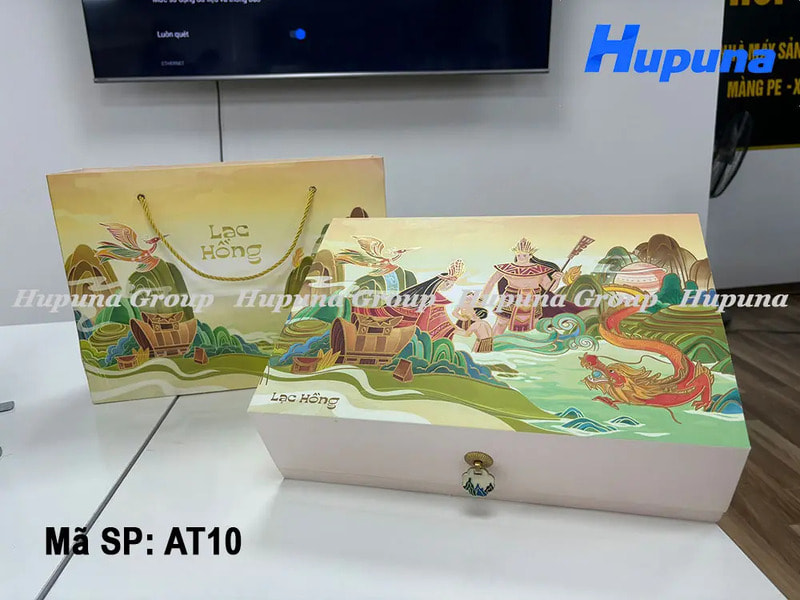 Combo hộp và túi 6 bánh trung thu Lạc Hồng
