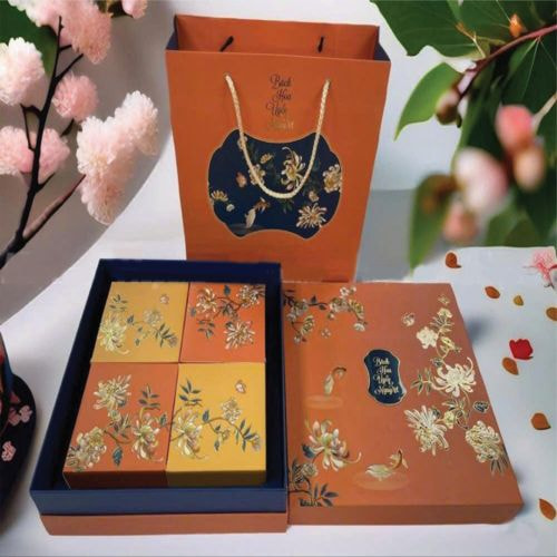 Hộp bánh trung thu Bách hoa uyển nguyệt (AT01)