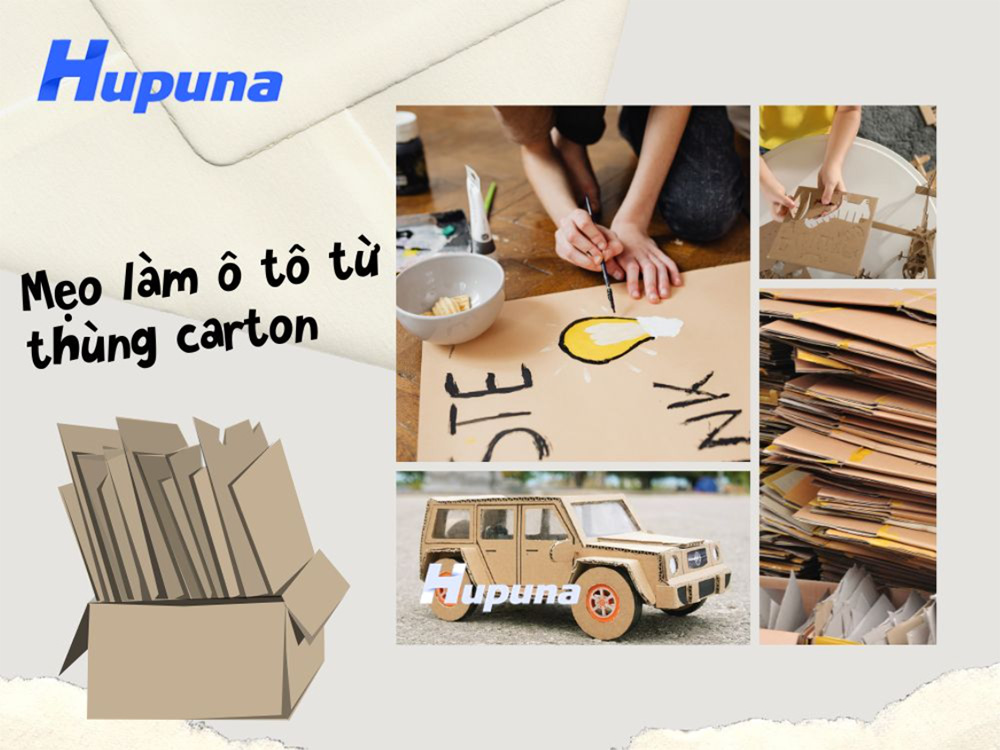 mẹo làm ô tô từ thùng carton