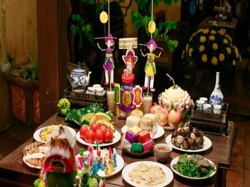 Chuẩn bị mâm cỗ rằm Trung thu