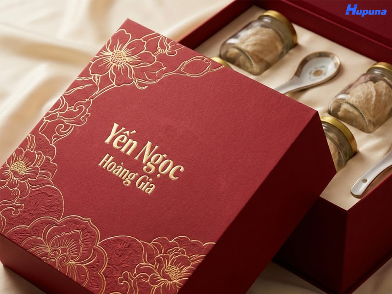 Hộp Yến nắp âm dương có khay định hình