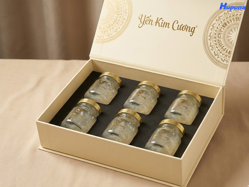 Hộp yến nắp nam châm có khay định hình