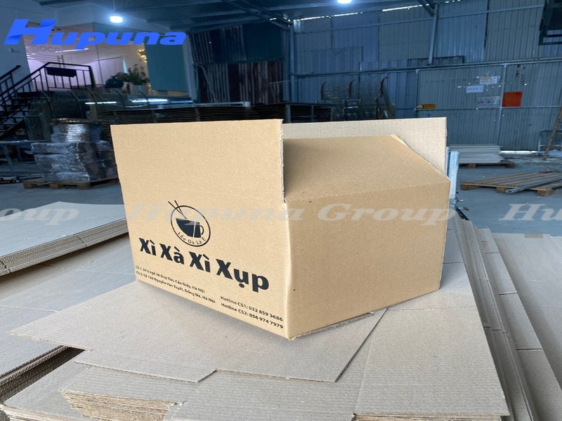 Thùng carton 3 lớp in flexo đựng lẩu gà lá é