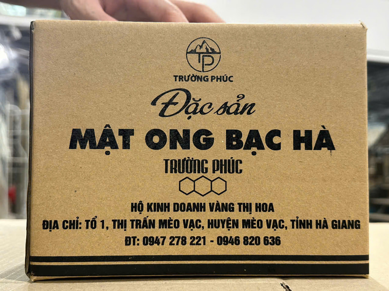 Thùng carton in flexo đựng mật ong