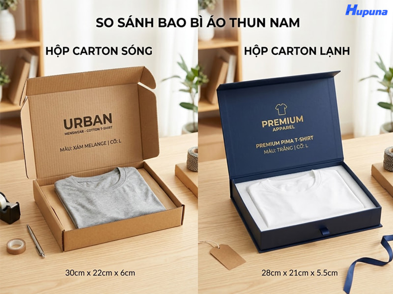 Các shop nên đầu tư hộp đựng áo thun nam