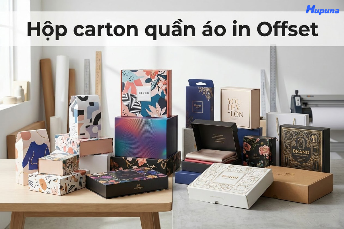 Hộp carton quần áo in Offset