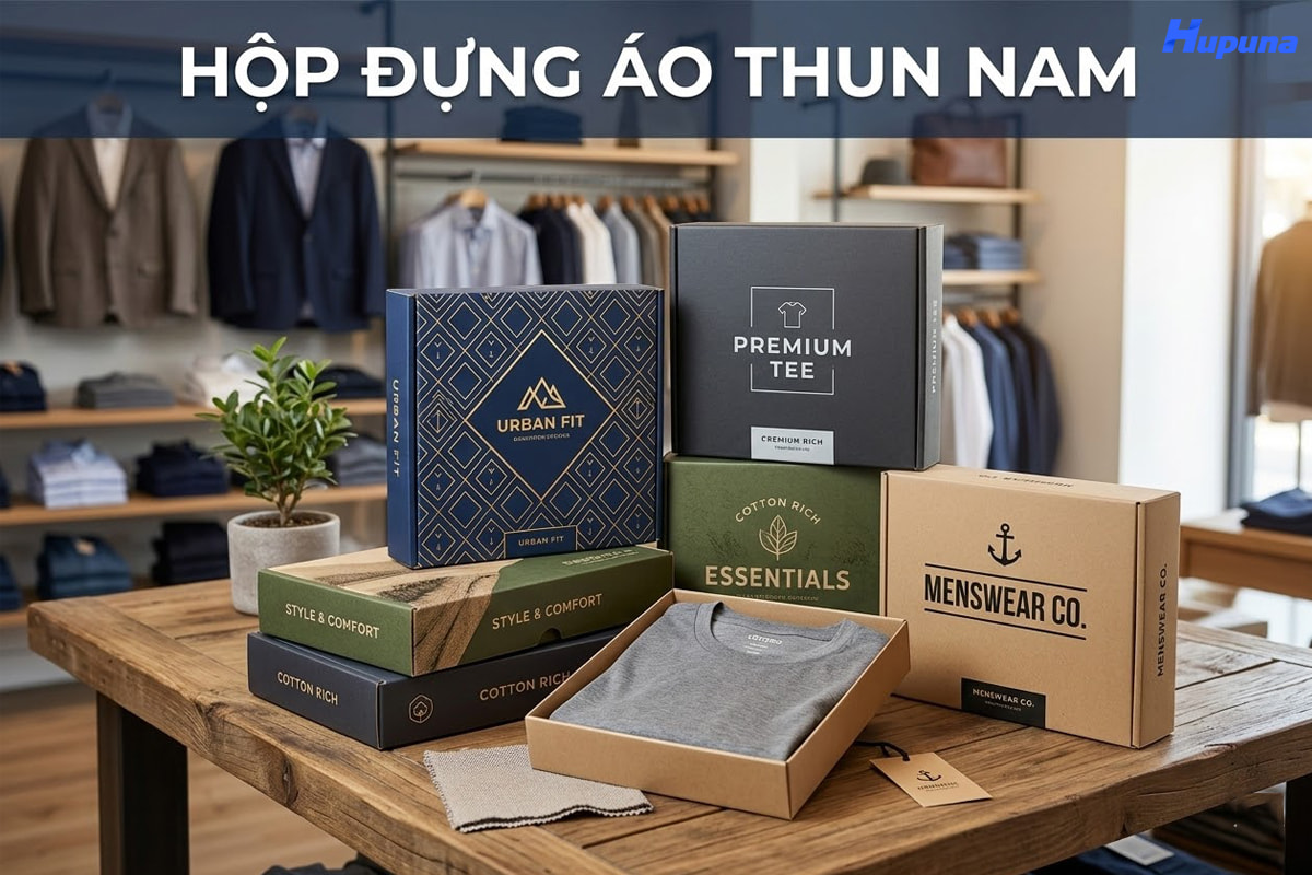 Hộp đựng áo thun nam