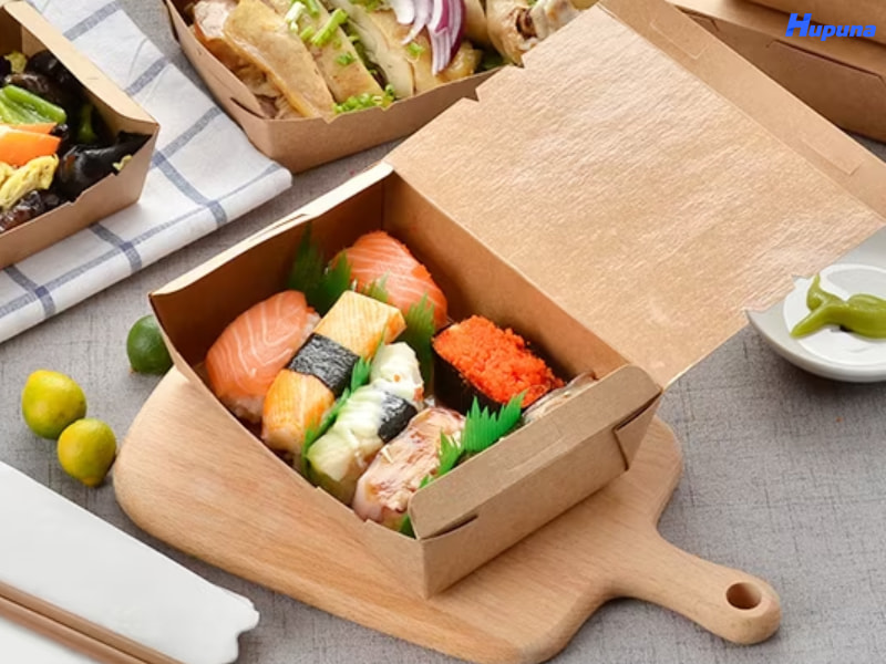 Hộp giấy kraft đựng sushi