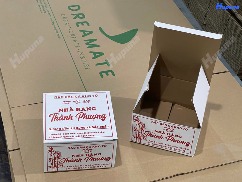 Hộp giấy cá kho tộ của nhà hàng Thành Phượng