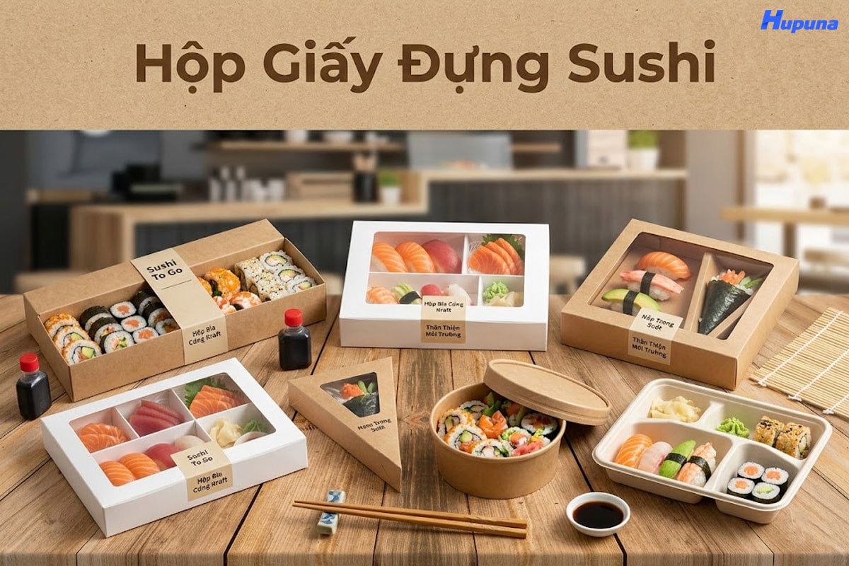 Hộp giấy đựng sishi