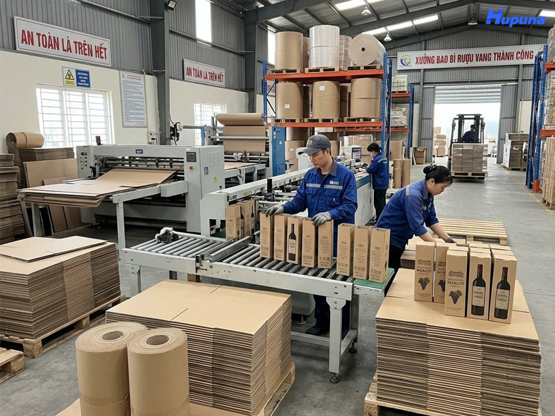 Hupuna là xưởng sản xuất hộp giấy đựng rượu vang chất lượng