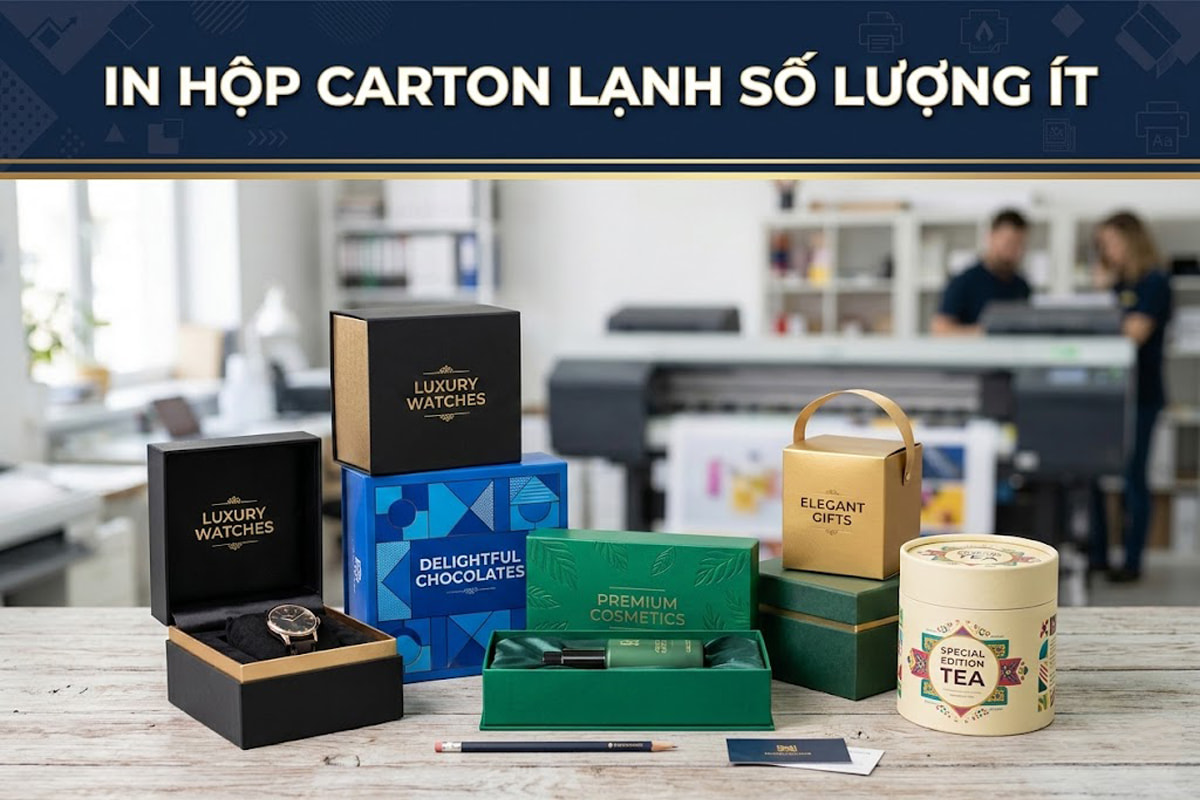 In hộp carton lạnh số lượng ít