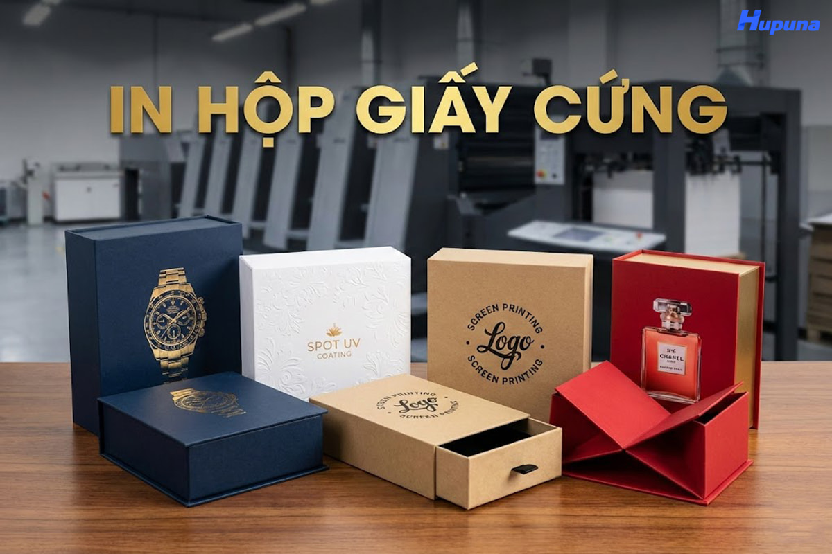 In hộp giấy cứng