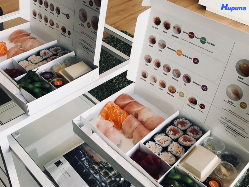 Những lưu ý khi đặt in hộp giấy đựng sushi, sashimi