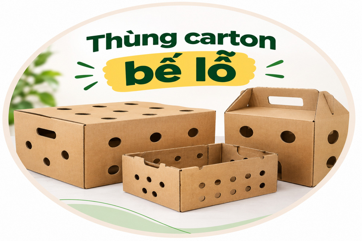 Thùng carton bế lỗ