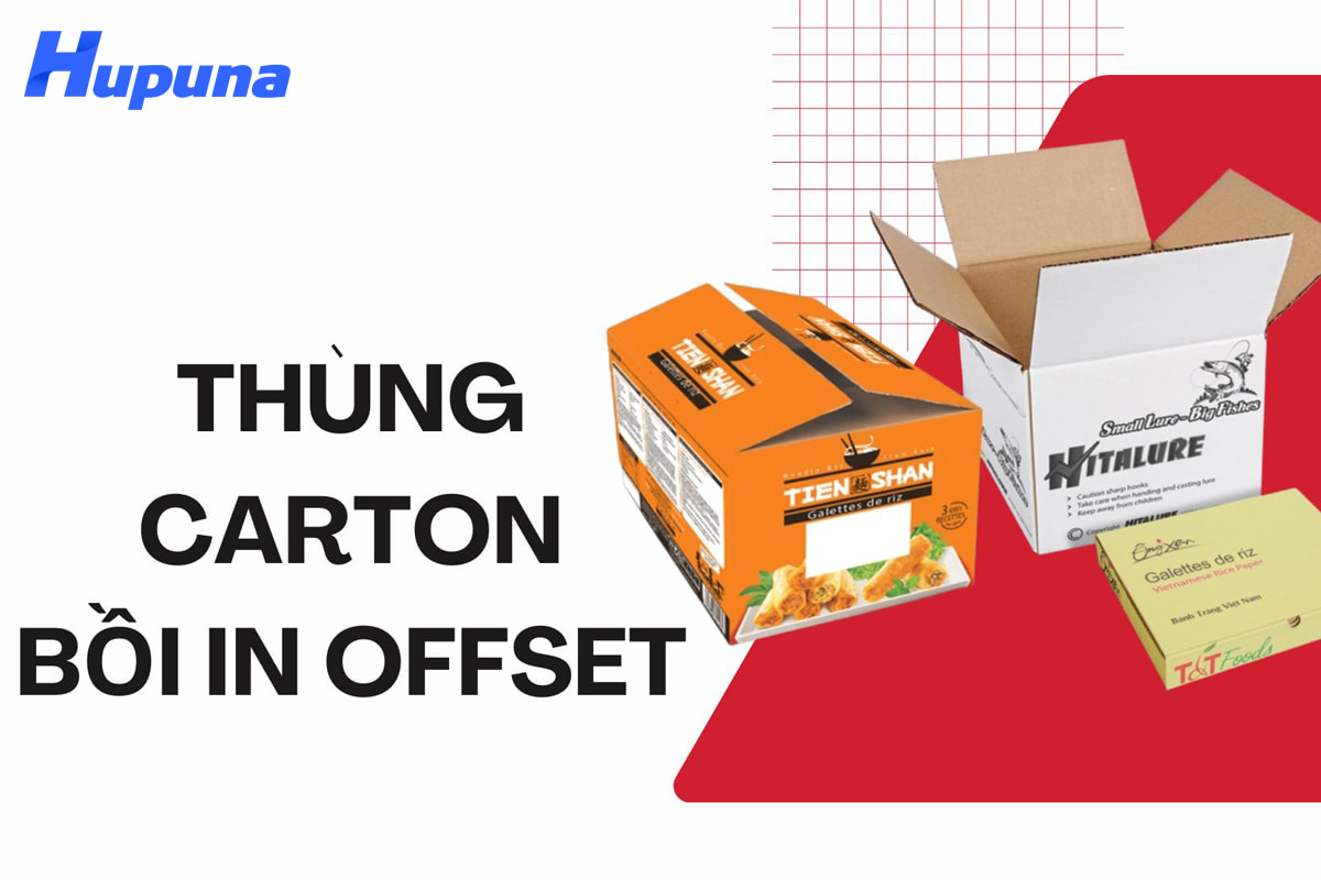 Thùng carton bồi in Offset