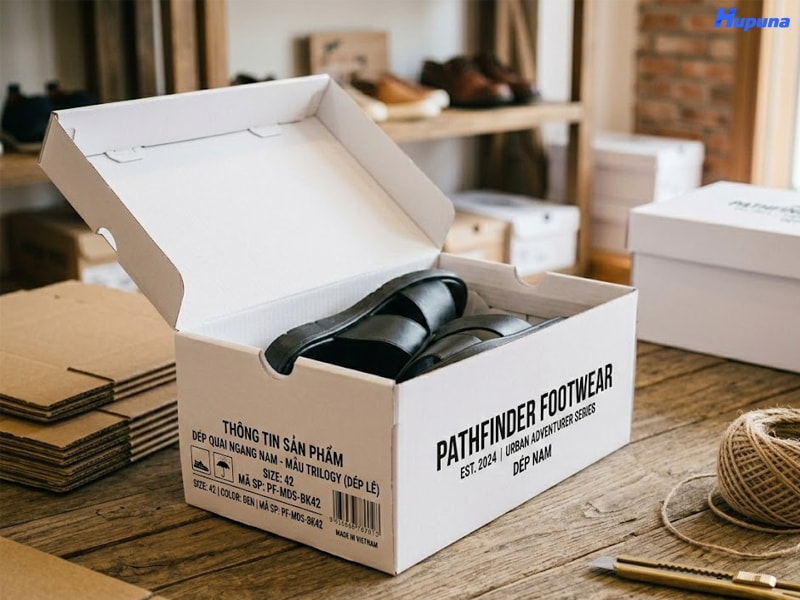 Vai trò quan trọng của hộp carton đựng dép nam