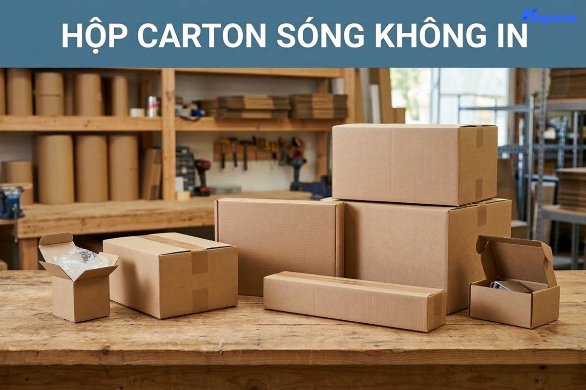 Hộp carton sóng không in