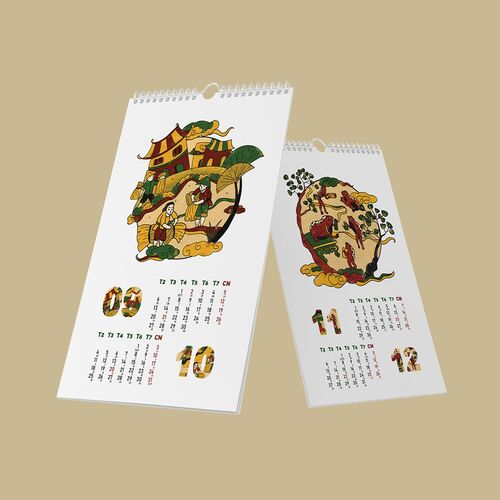 Thiết kế ấn phẩm lịch tết 2