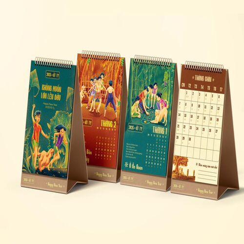 Thiết kế ấn phẩm lịch tết 3