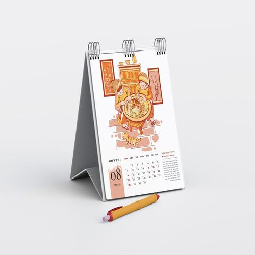 Thiết kế ấn phẩm lịch tết 4