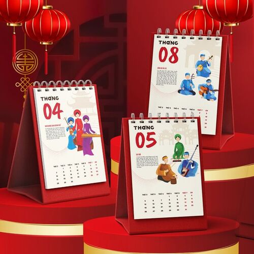 Thiết kế ấn phẩm lịch tết