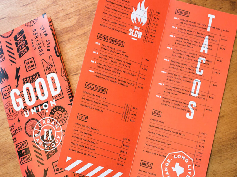 In menu giấy