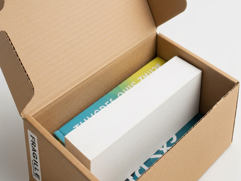 Giải pháp đóng gói với hộp carton 21x13x5cm nắp gài 3 lớp