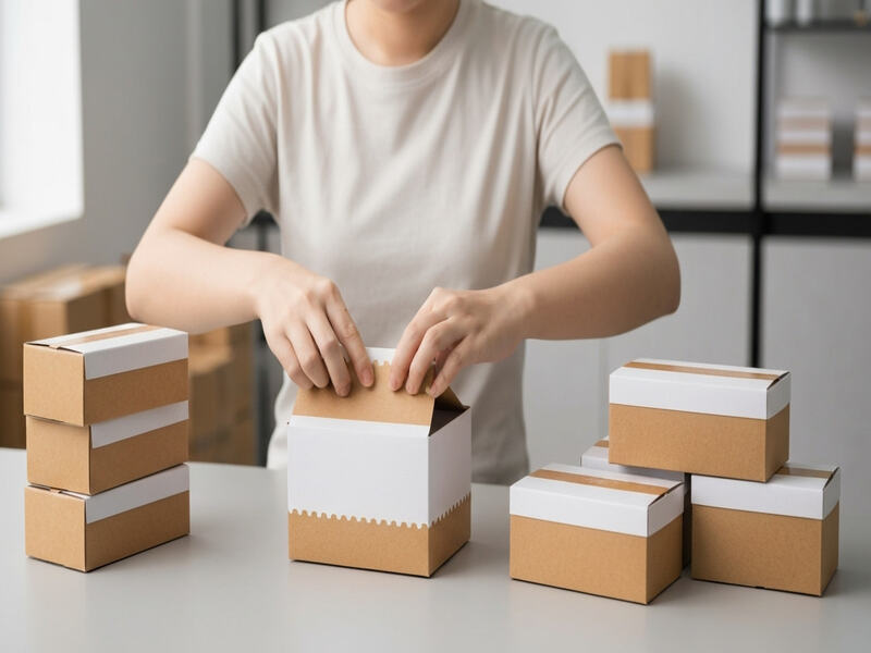 Ứng dụng thực tế của hộp carton 15x10x5cm nắp gài 3 lớp trắng nâu