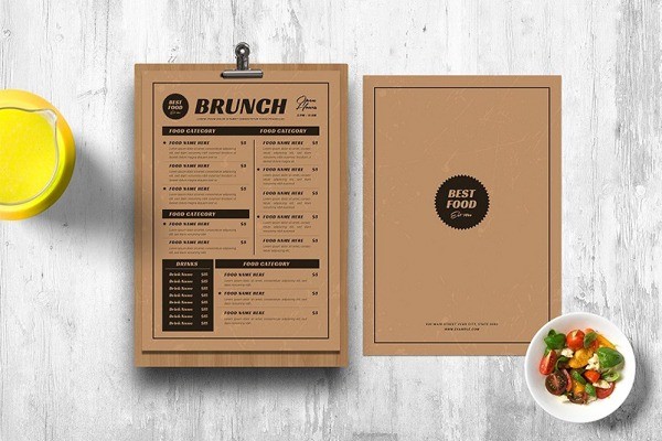 In menu giấy
