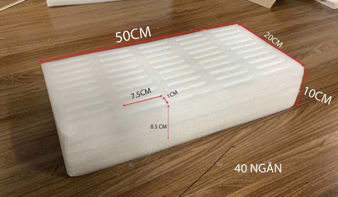 Khay đựng điện thoại 50X25X10 40 NGĂN ( 7.5X1CM)
