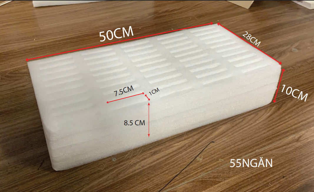 Khay đựng điện thoại 55 ngăn- 50x28x10 ( 7.5x1cm)