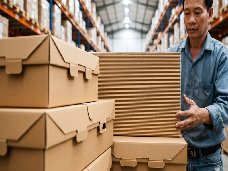 Phân loại hộp giấy carton nắp gài