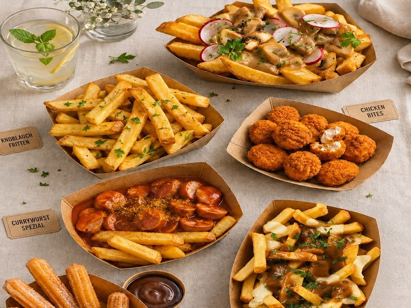 Set khay giấy thức ăn nhanh – finger food