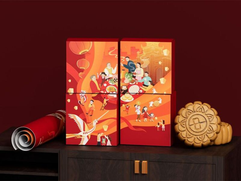 Quy trình thiết kế hộp bánh trung thu tại Hupuna