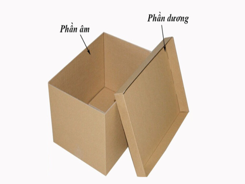 Cấu tạo của hộp carton âm dương 5 lớp