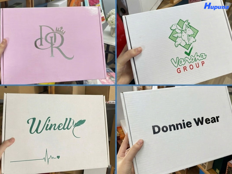 Hộp carton sóng in logo